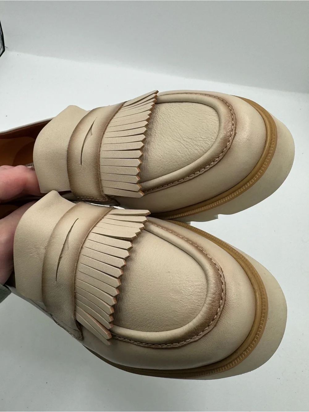 Pikolinos Salamanca lug sole chunky fringe loafer comfort size 41 NEW academia